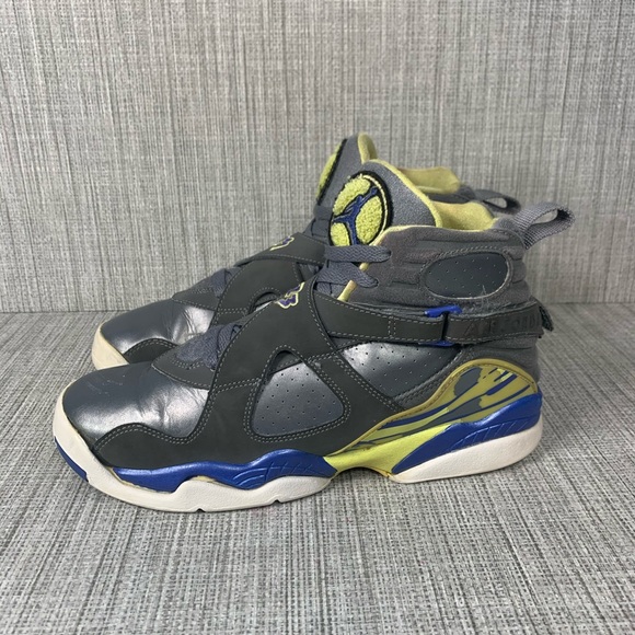 Nike Air Jordan VIII 8 Retro Sz 6.5Y 5 Grey Laney - Picture 5 of 7